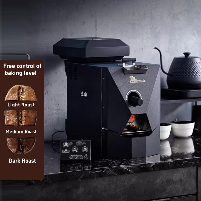 Electric Coffee Bean Roaster Machine, Smokeless Drum Roasting, for Home&Commercial Automatic Baking (B500)