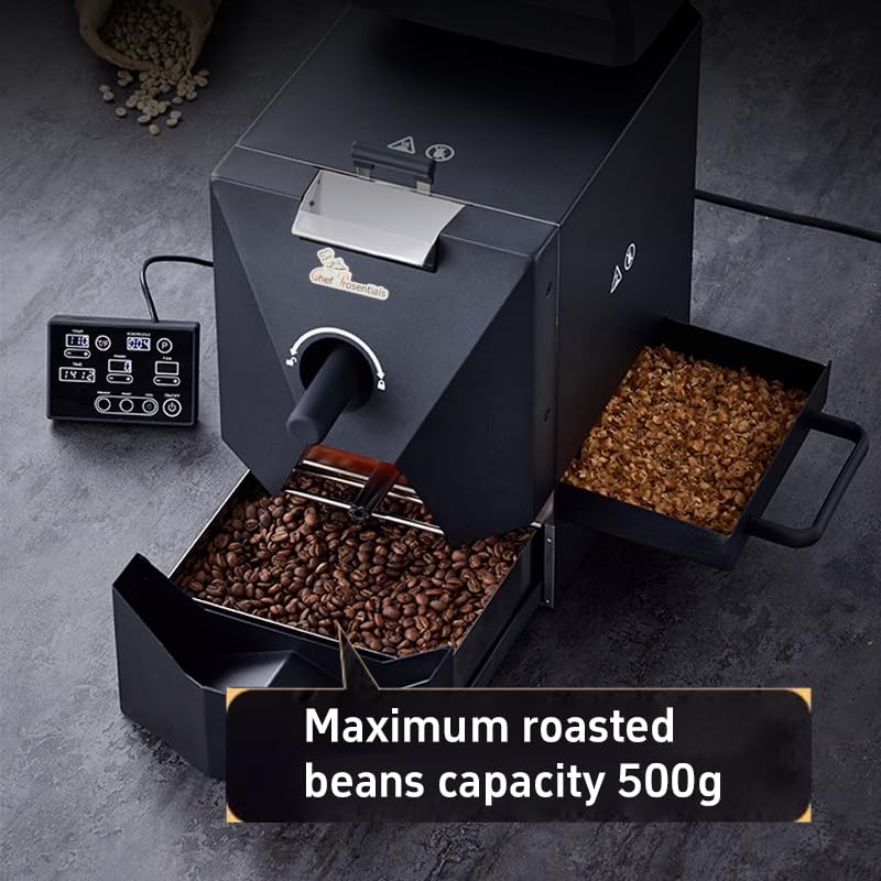 Electric Coffee Bean Roaster Machine, Smokeless Drum Roasting, for Home&Commercial Automatic Baking (B500)