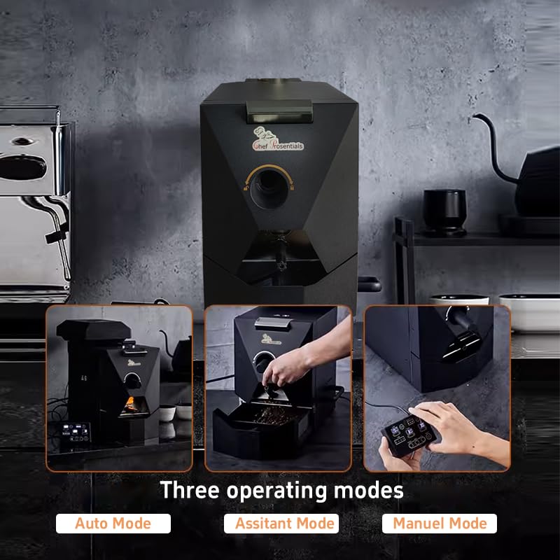 Electric Coffee Bean Roaster Machine, Smokeless Drum Roasting, for Home&Commercial Automatic Baking (B500)
