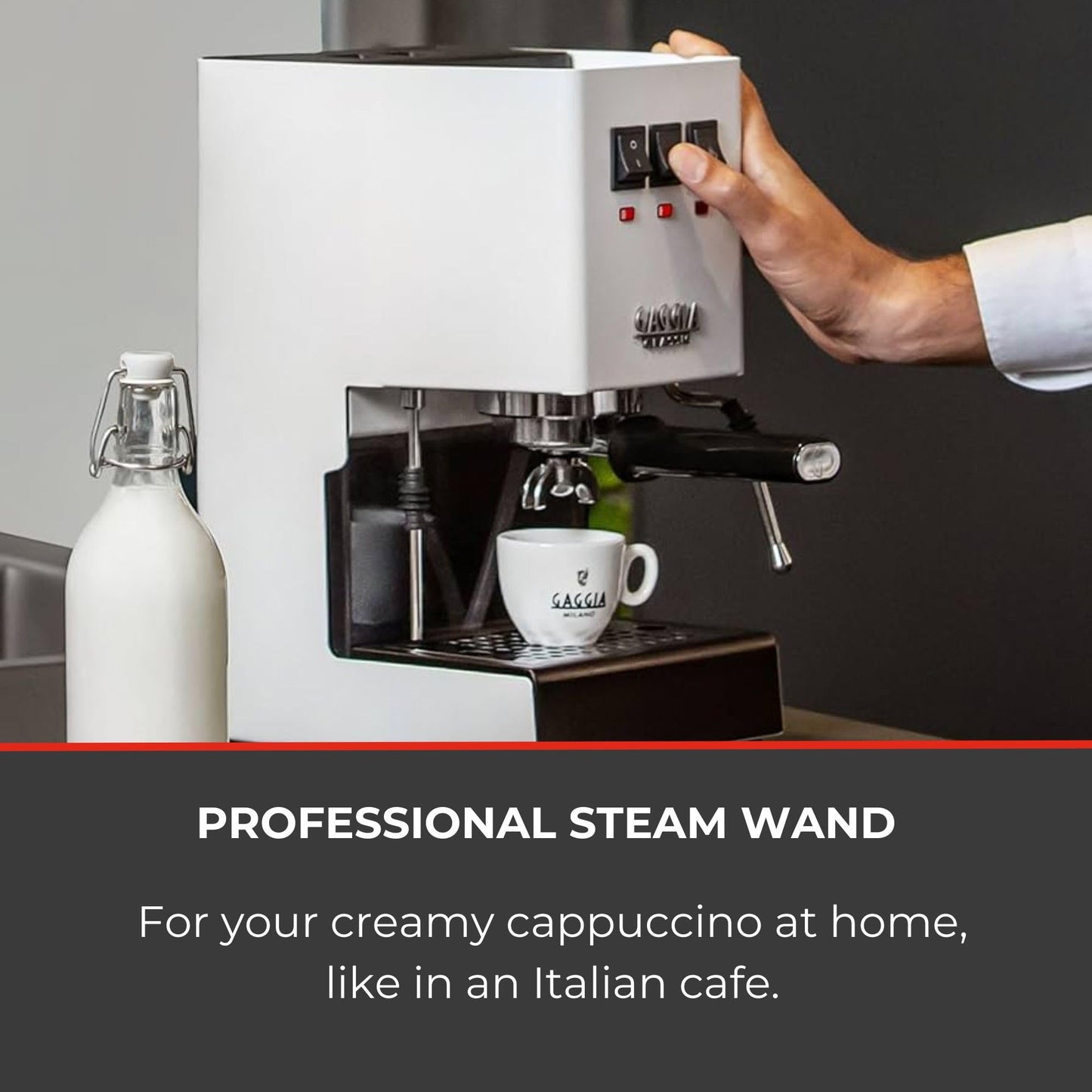 Gaggia RI9380/49 Classic Evo Pro Espresso Machine, Thunder Black, Small