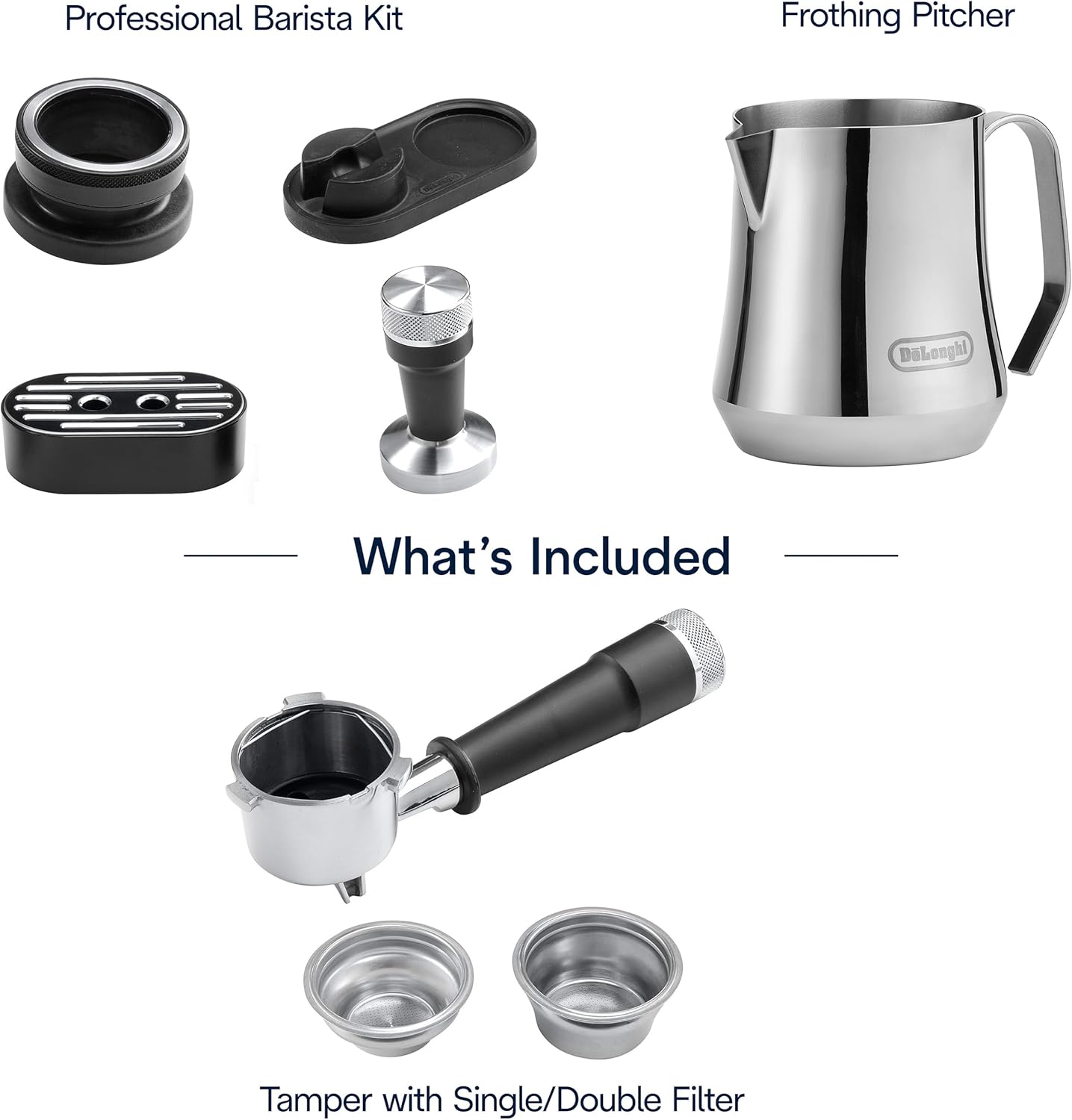 De'Longhi La Specialista Arte Evo Espresso Machine - Compact Cold Brew Coffee Maker with Grinder, Milk Steam Wand/Frother & Tamping Tools - Home Barista Kit for Lattes, Cappuccinos, Iced Coffee