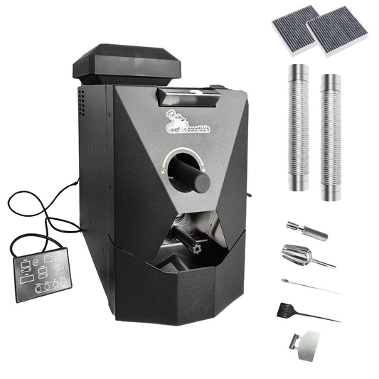 Electric Coffee Bean Roaster Machine, Smokeless Drum Roasting, for Home&Commercial Automatic Baking (B500)