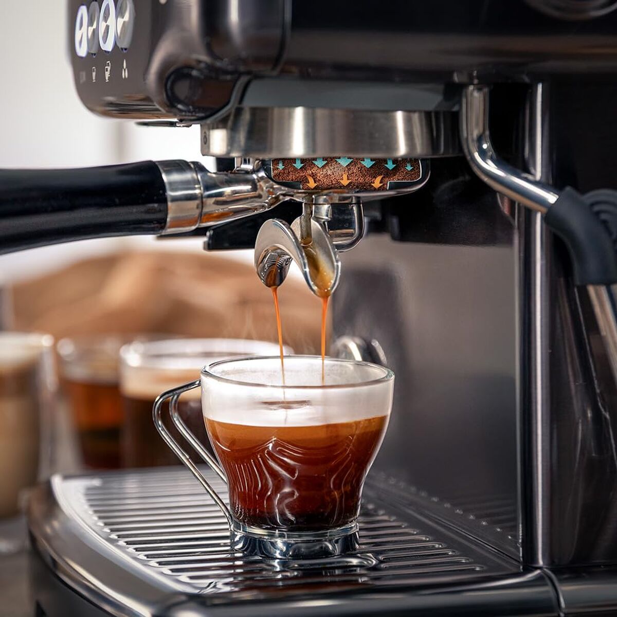 Cecotec Espresso Machine Power Espresso 20 Barista 20bar 2200W grinder steamer